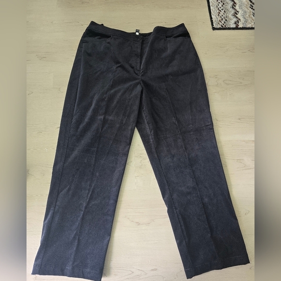 Eileen Fisher Woman Pull On Black Coudoury Pants 1X Straight Leg 36×30 - Picture 2 of 13